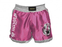 Bermuda de Muay Thai Rosa com Branco3